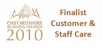 Customer & Staff Care Oxfordshire Business Awards 2010