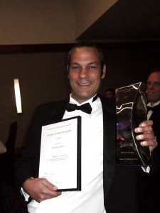 Simon Collects The Award for SME of the Year